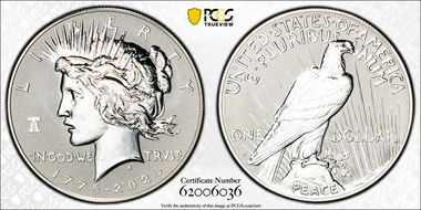 2026-P $1 Peace Dollar Rev PR w/ Liberty Bell 250 Privy First Strike PR69