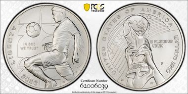 2026-P $1 FIFA World Cup Ag First Strike MS69