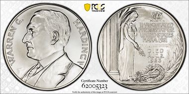 (2026) Medal Warren G. Harding Ag Matte Finish MS70