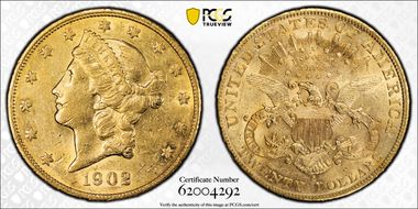 1902-S $20 AU50