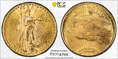 1924 $20 MS62