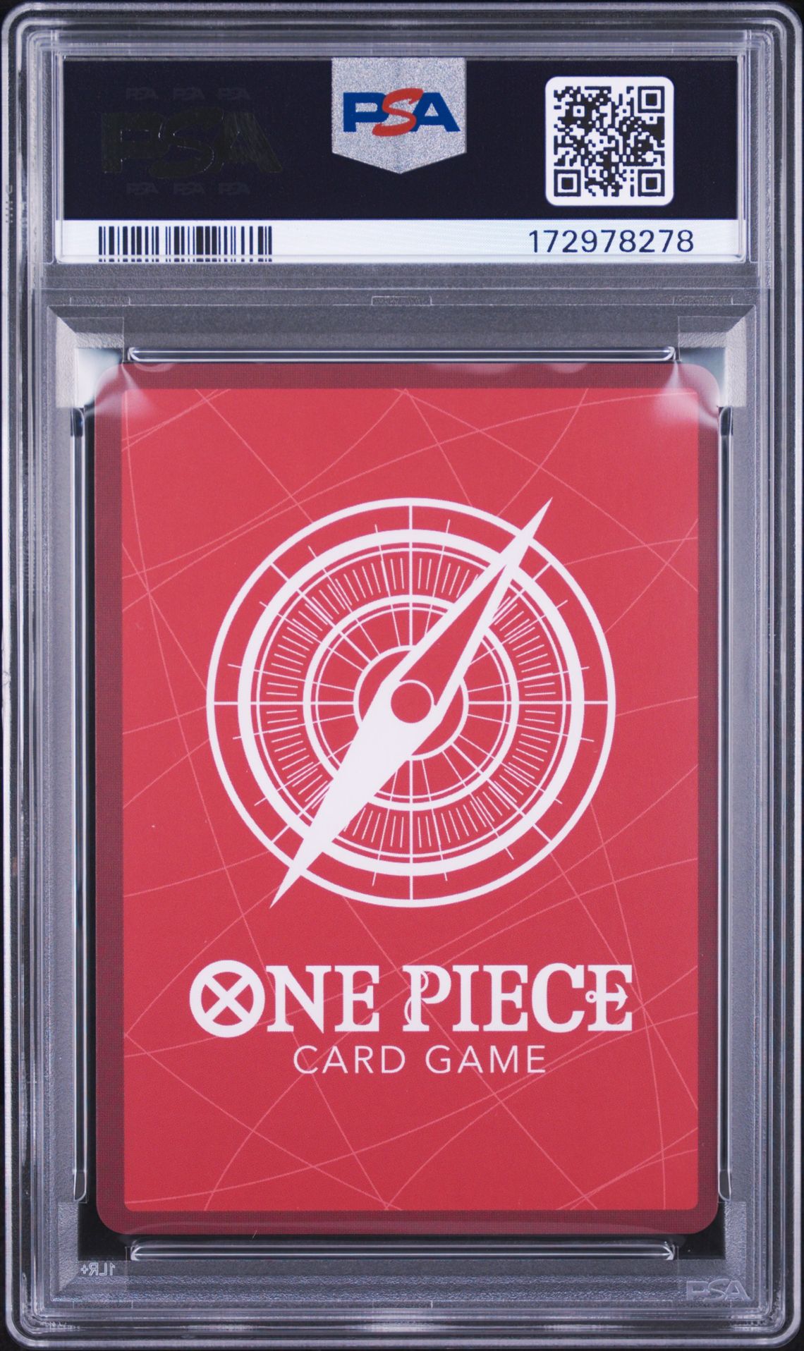2026 One Piece Promos Monkey D. Luffy #010 (Official Playmat Le Vol.5) Gem Mt 10 back view - PSA certificate #172978278