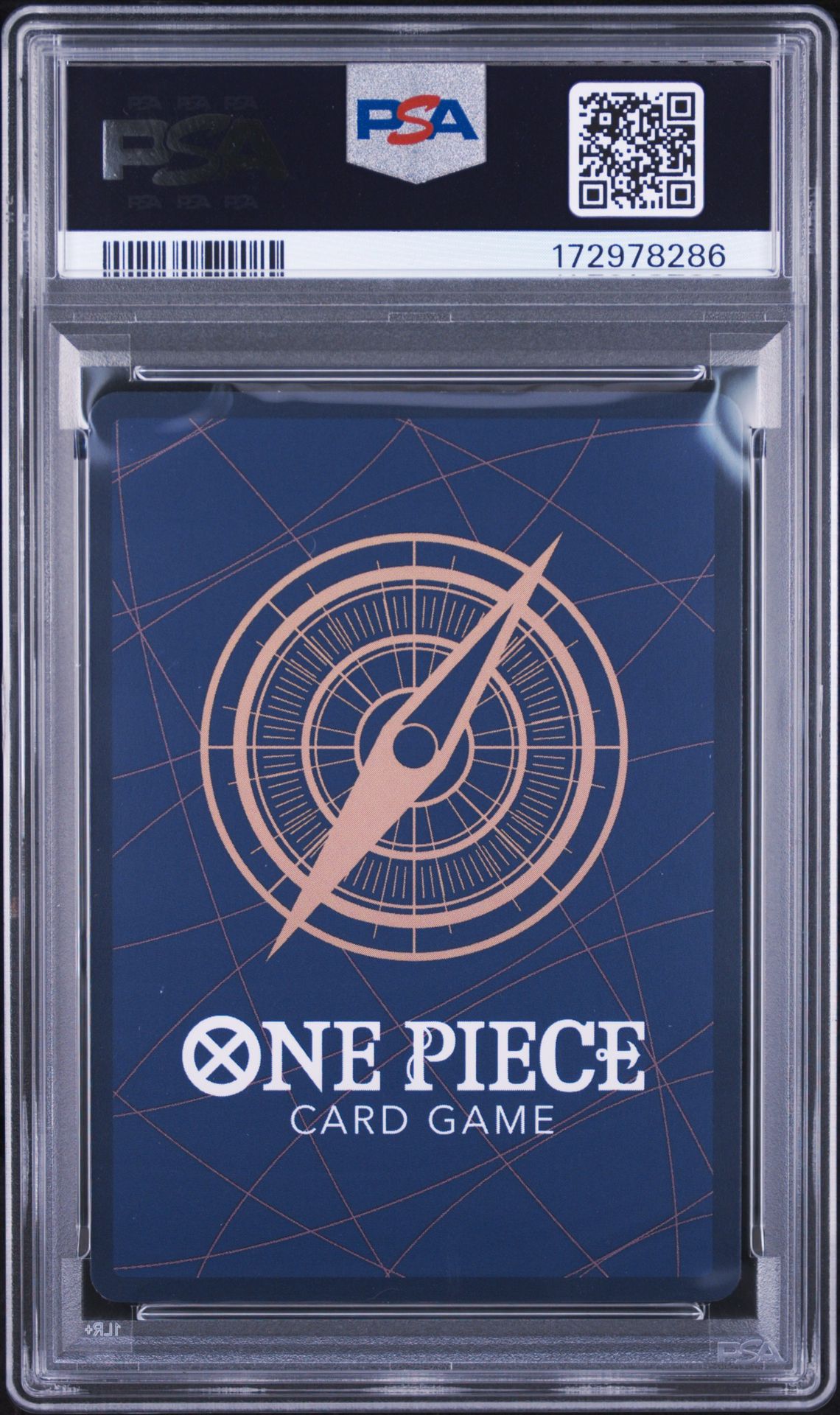 2026 One Piece Op15-Eb04-Adventure On Kami's Island Nami #086 (Alternate Art) Gem Mt 10 back view - PSA certificate #172978286
