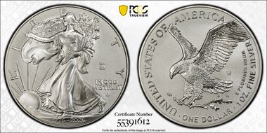 2026-W $1 Enhanced Silver Eagle w/ Liberty Bell 250 Privy First Strike SP70