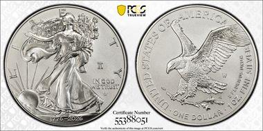 2026-W $1 Enhanced Silver Eagle w/ Liberty Bell 250 Privy SP70