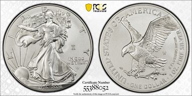 2026-W $1 Enhanced Silver Eagle w/ Liberty Bell 250 Privy SP70