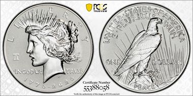 2026-P $1 Peace Dollar Rev PR w/ Liberty Bell 250 Privy PR69
