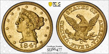1847-C $5 MS60