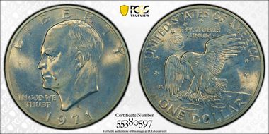 1971-S $1 Silver MS66