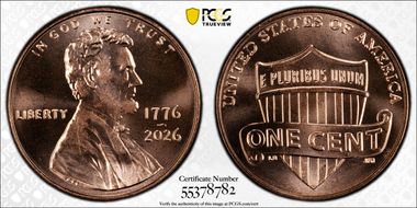 2026 1C 1776-2026 MS66RD