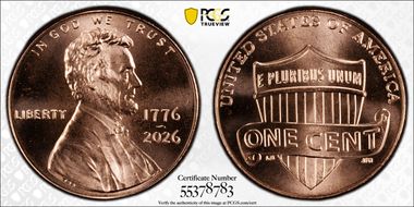 2026 1C 1776-2026 MS66RD