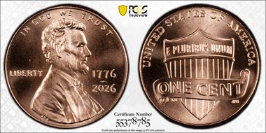 2026 1C 1776-2026 MS67RD