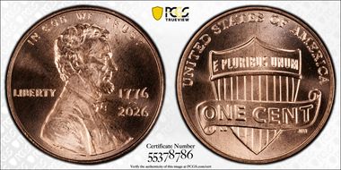 2026 1C 1776-2026 MS66RD