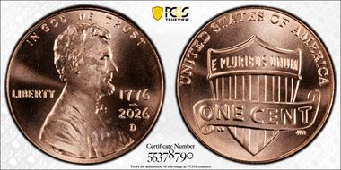 2026-D 1C 1776-2026 MS67RD