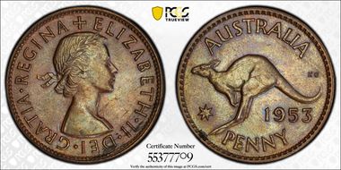 1953 (m) 1D w/o Serif 5 MS63BN