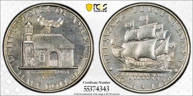 1936 50C Delaware MS64