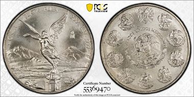 2001-Mo Onza Libertad Ag MS66