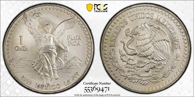 1995-Mo Onza Libertad Ag MS67