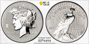 2026-P $1 Peace Dollar Rev PR w/ Liberty Bell 250 Privy First Strike PR69