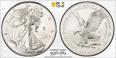 2026-W $1 Enhanced Silver Eagle w/ Liberty Bell 250 Privy First Strike SP67