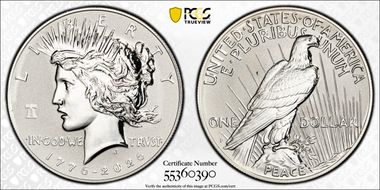 2026-P $1 Peace Dollar Rev PR w/ Liberty Bell 250 Privy First Strike PR67