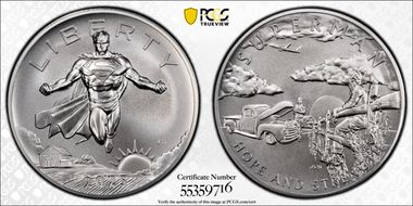 2025 Medal DC Comics - Superman 2 1/2oz Ag MS70