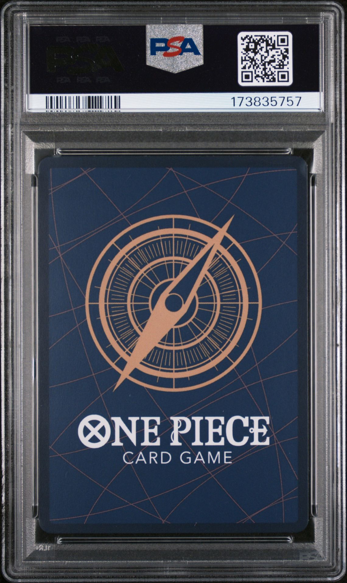 2026 One Piece Op15-Eb04-Adventure On Kami's Island Gum-Gum Golden Rifle #116 (Alternate Art) Gem Mt 10 back view - PSA certificate #173835757