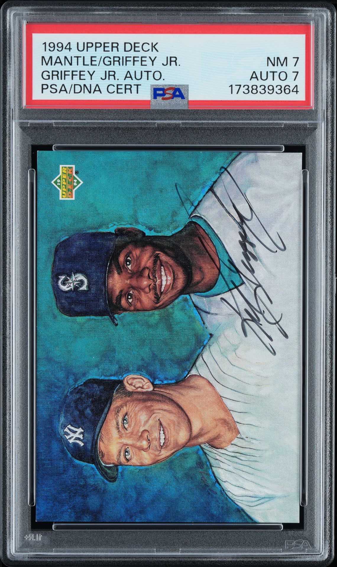 1994 Upper Deck Ken Griffey Jr. (Griffey Jr. Auto.) Nm 7 front view - PSA graded NM 7