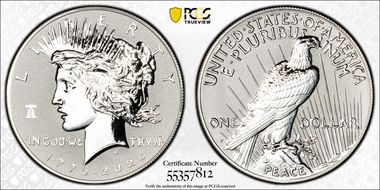 2026-P $1 Peace Dollar Rev PR w/ Liberty Bell 250 Privy First Strike PR69
