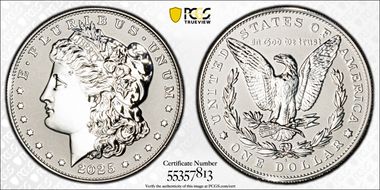 2025-S $1 Morgan Dollar Rev PR Two-Coin Reverse Proof Set PR69