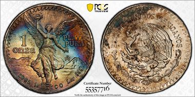 1985-Mo Onza Libertad Ag MS67