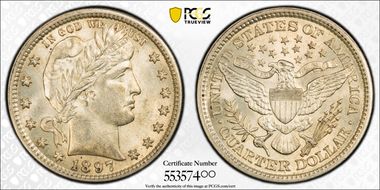 1897 25C MS62