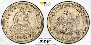 1854 25C XF45