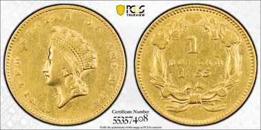1855 G$1 XF45