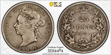 1893 25C VF20