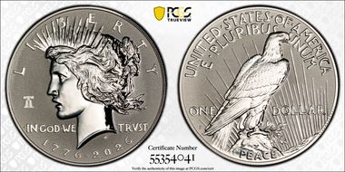 2026-P $1 Peace Dollar Rev PR w/ Liberty Bell 250 Privy First Strike PR69