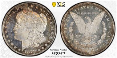 1878-S $1 MS63DMPL