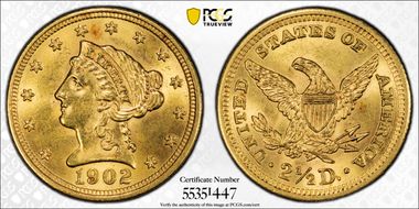 1902 $2.50 MS64