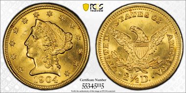 1904 $2.50 MS65