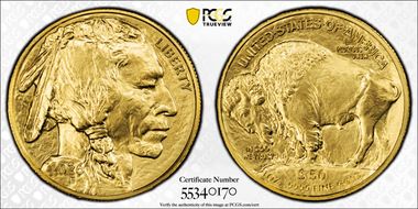 2026 $50 American Buffalo .9999 Fine Gold MS70
