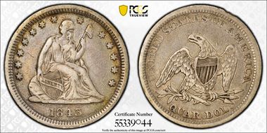 1843 25C VF35