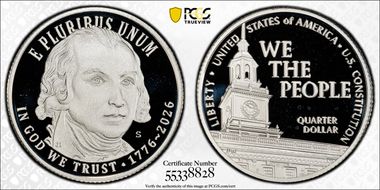 2026-S 25C U.S. Constitution Ag PR69DCAM