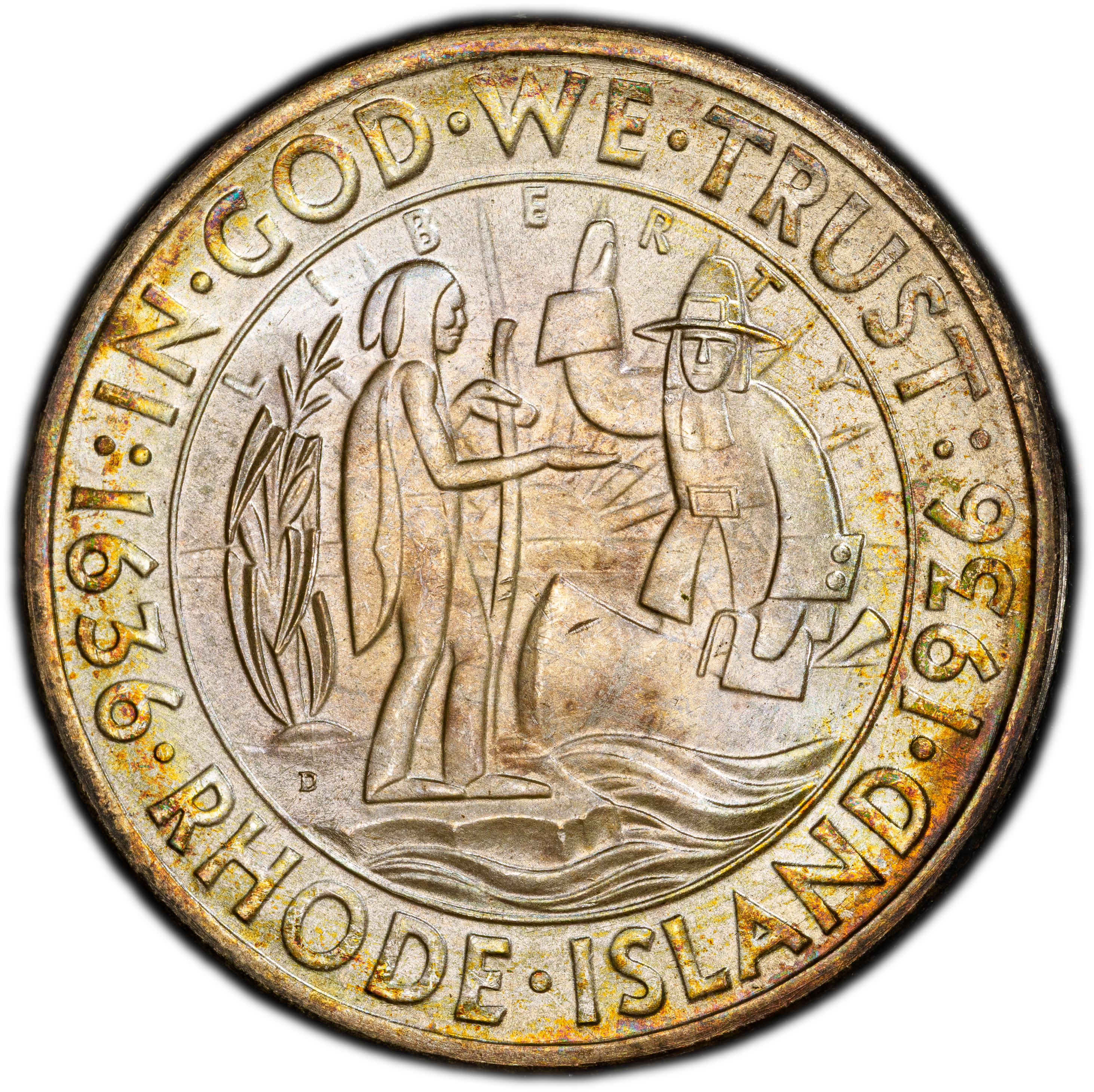 1936-D 50c Rhode Island MS