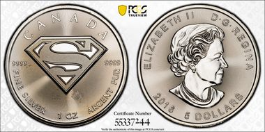 2016 $5 Superman MS67
