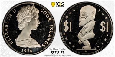 1974 $1 PR63DCAM