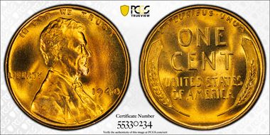 1940 1C MS67+ RD