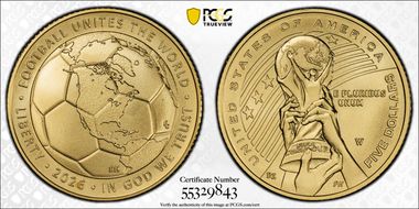 2026-W $5 FIFA World Cup Au First Strike MS70