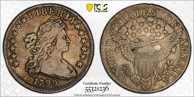 1799 $1 BB-169 VF20