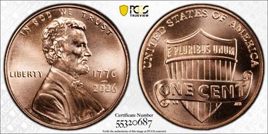 2026 1C 1776-2026 MS66RD
