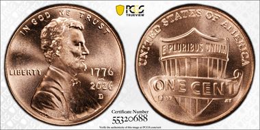 2026-D 1C 1776-2026 MS65RD